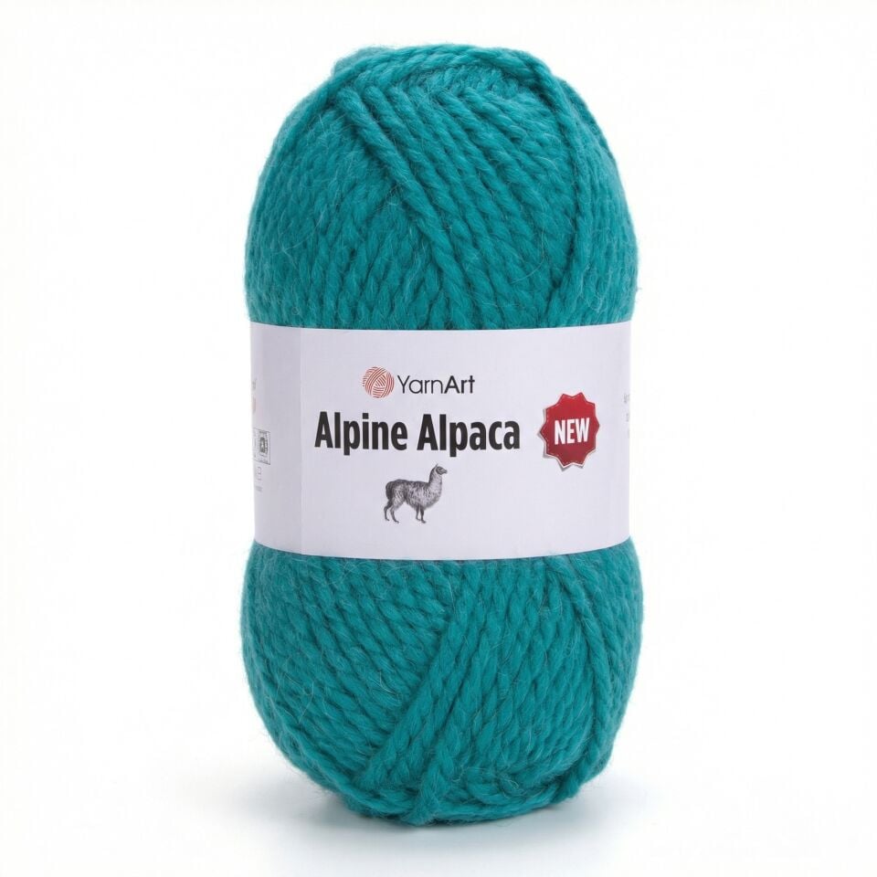 YARNART ALPINE ALPACA NEW - EL ÖRGÜ İPİ PETROL YEŞİLİ - 1446