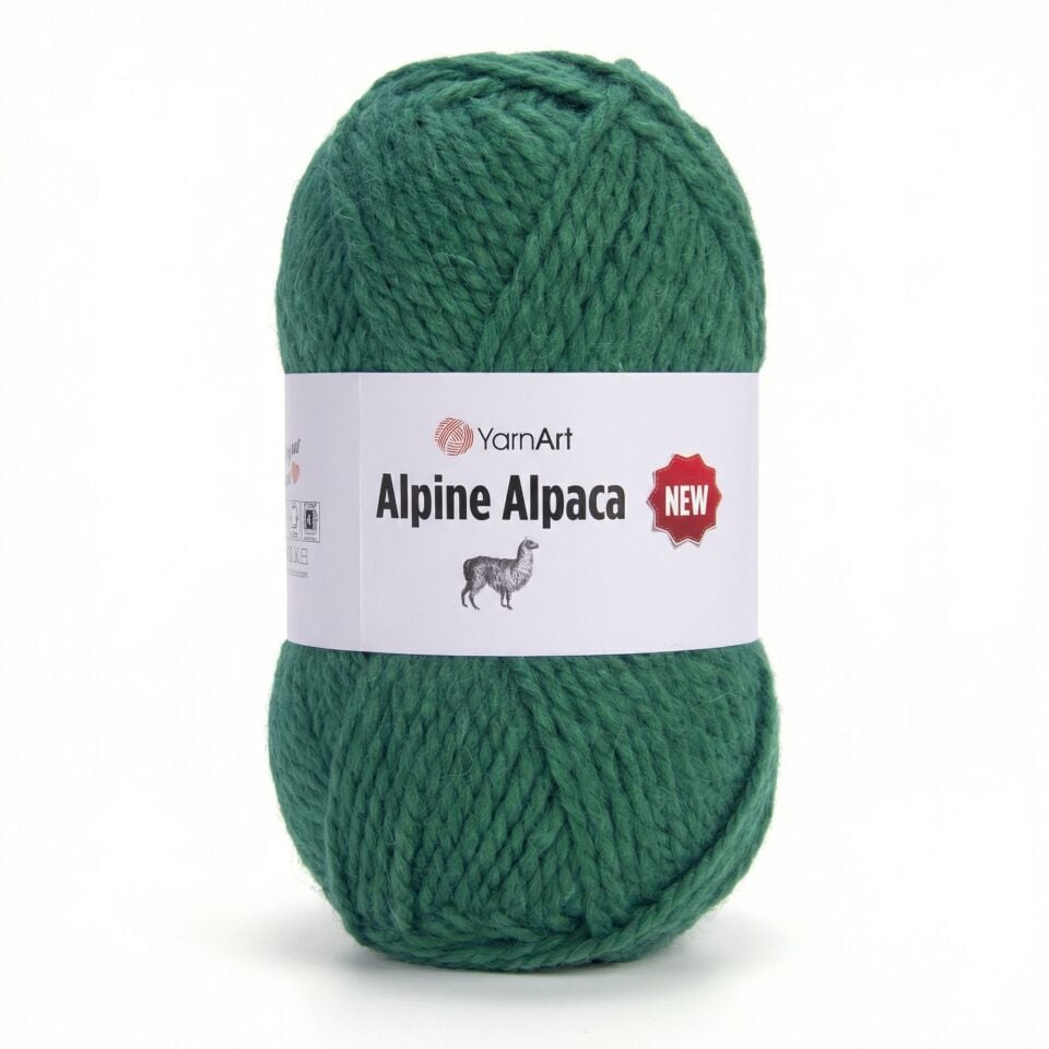YARNART ALPINE ALPACA NEW - EL ÖRGÜ İPİ YEŞİL - 1449