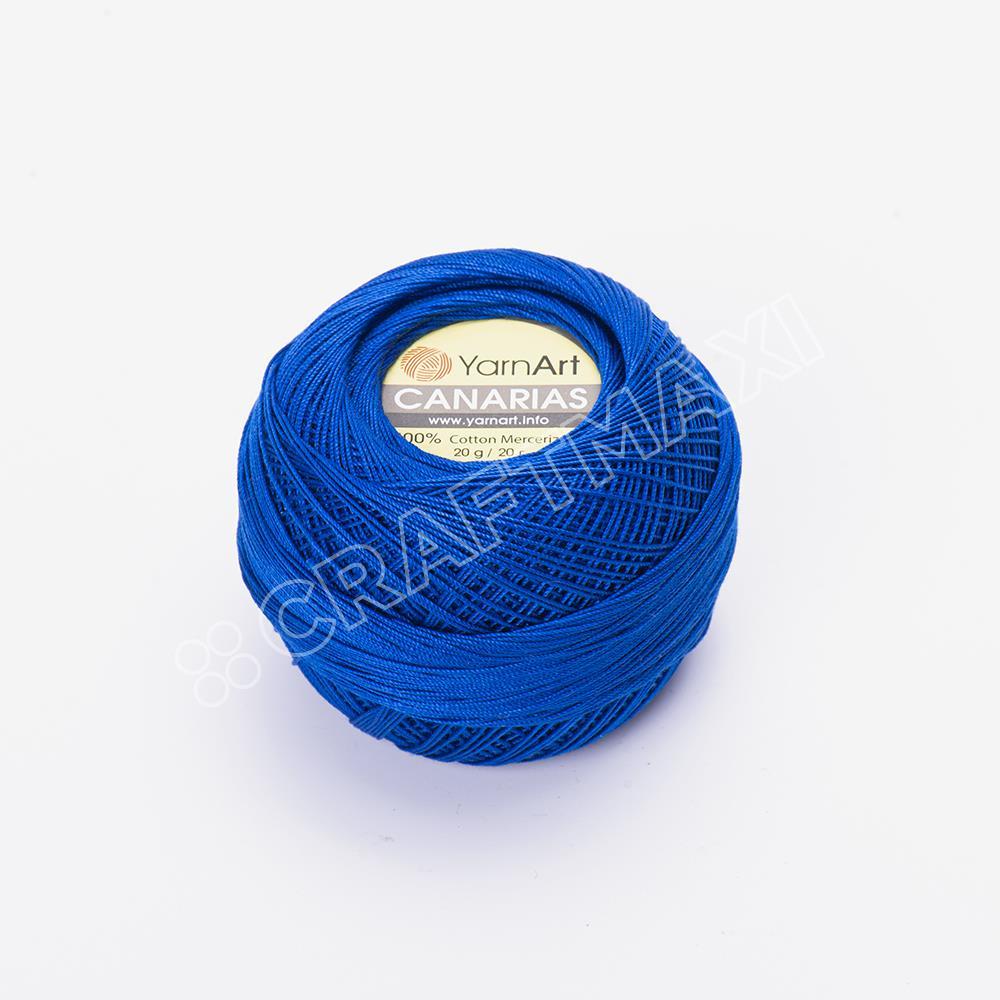 YARNART CANARIAS - MERSERİZE DANTEL İPİ SAKS MAVİSİ - 4915
