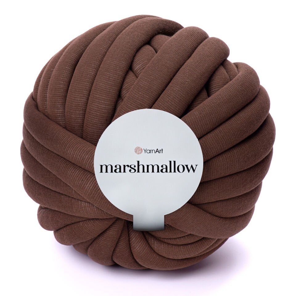 YARNART MARSHMALLOW - DÜĞÜM YASTIK İPİ KAHVERENGİ - 905