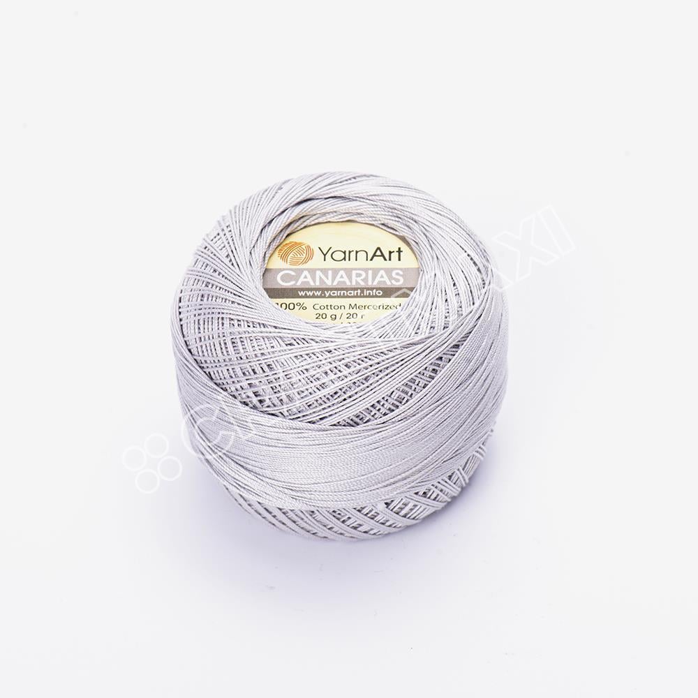 YARNART CANARIAS - MERSERİZE DANTEL İPİ GRİ - 4920