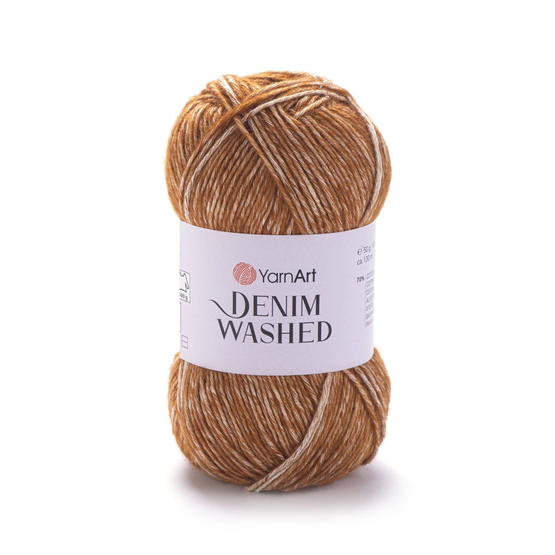 YARNART DENIM WASHED - MELANJ EL ÖRGÜ İPİ SÜTLÜ KAHVE - 926