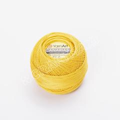 YARNART CANARIAS - MERSERİZE DANTEL İPİ KOYU SARI - 6347