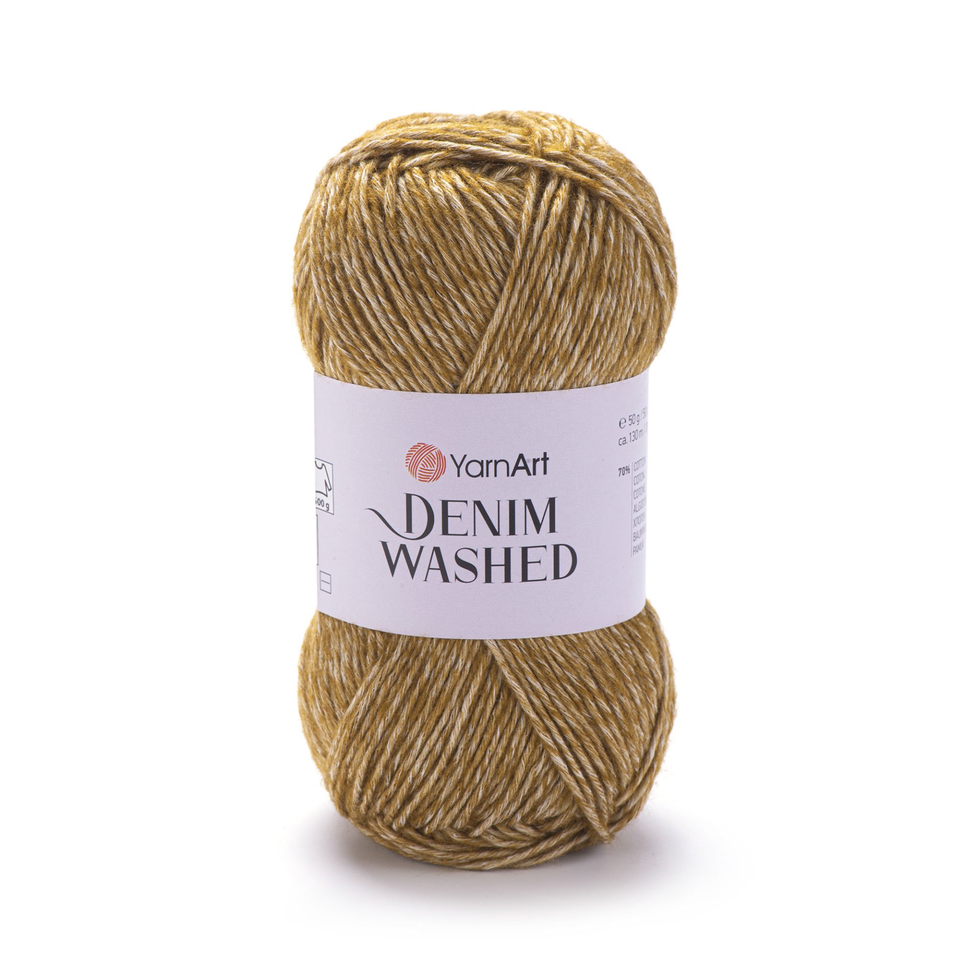 YARNART DENIM WASHED - MELANJ EL ÖRGÜ İPİ KARAMEL - 927