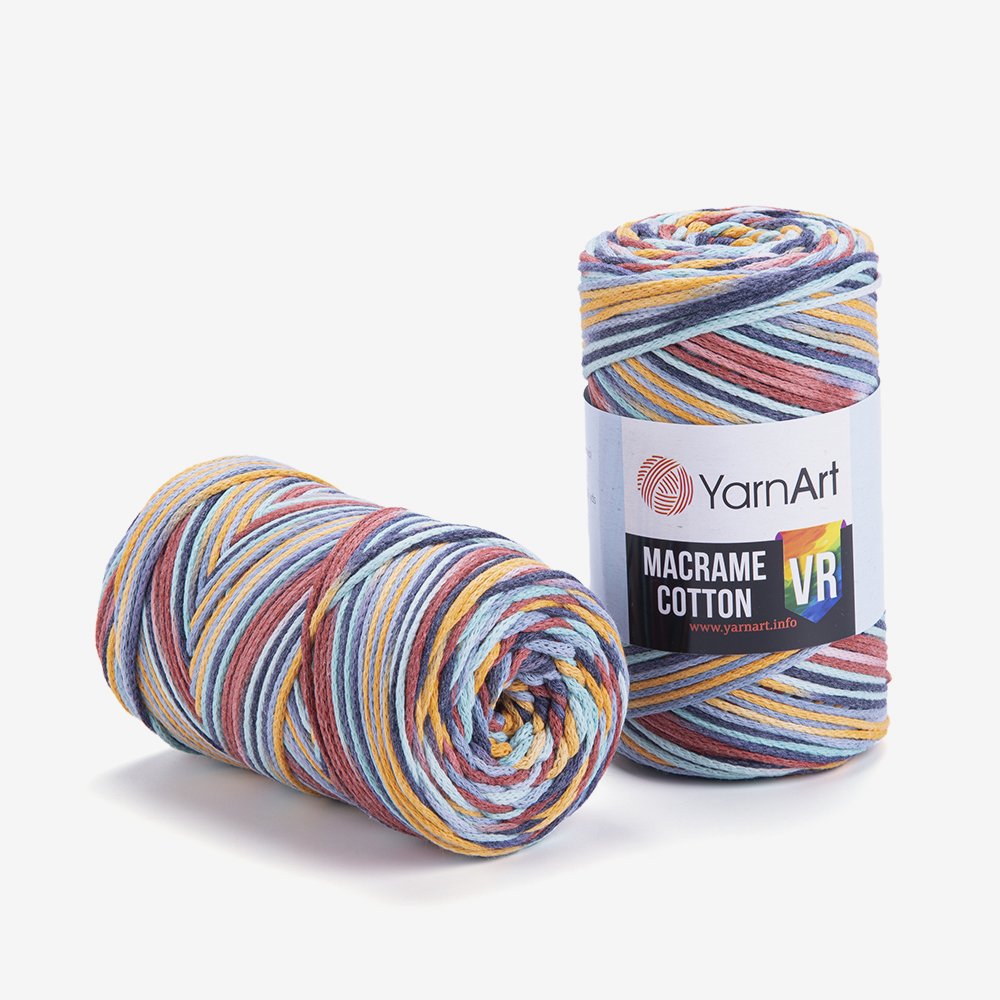 YARNART MACRAME COTTON VR - MAKROME EL ÖRGÜ İPİ EBRULİ - 925