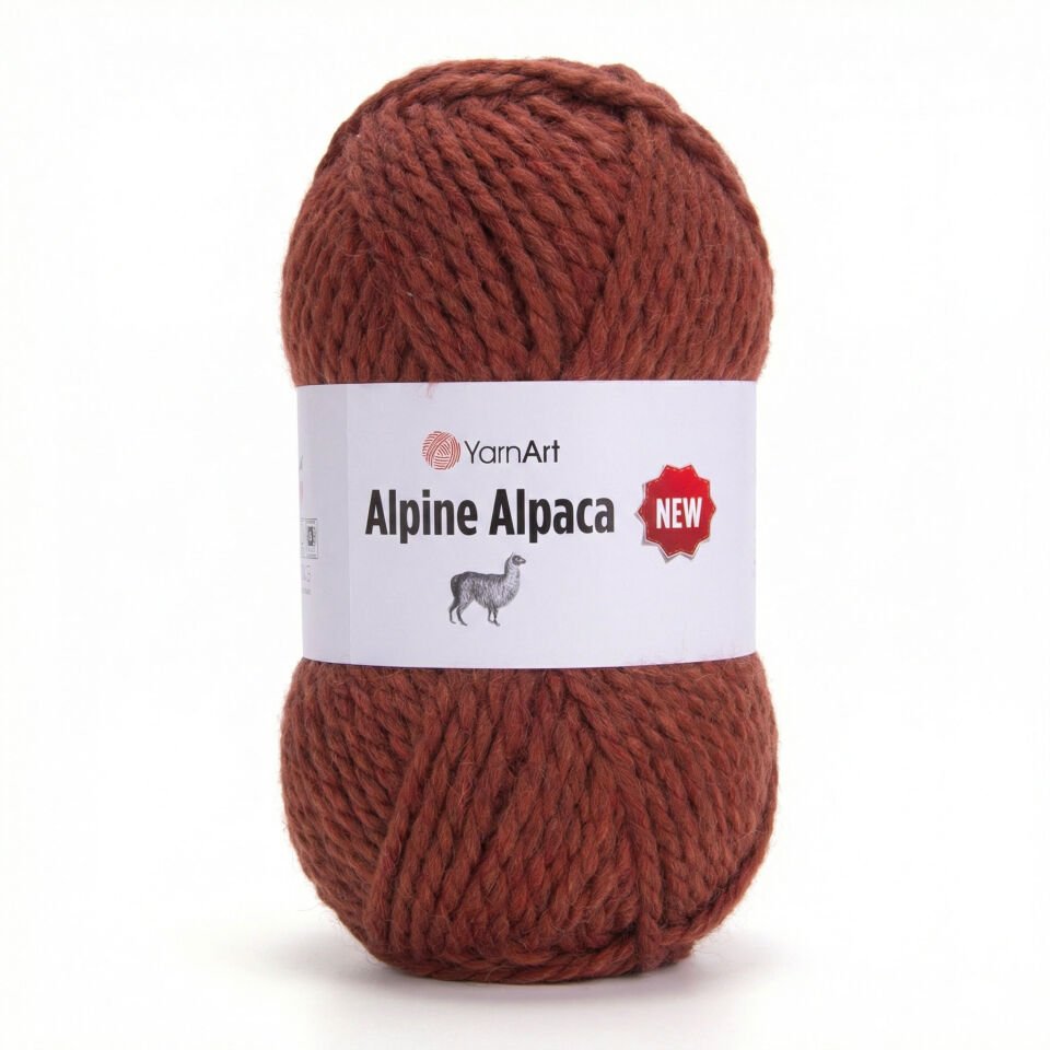 YARNART ALPINE ALPACA NEW - EL ÖRGÜ İPİ KİREMİT - 1452