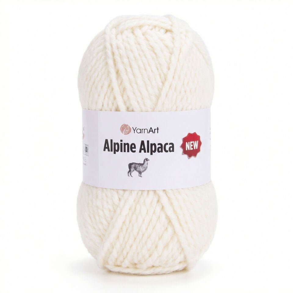 YARNART ALPINE ALPACA NEW - EL ÖRGÜ İPİ KREM - 1433