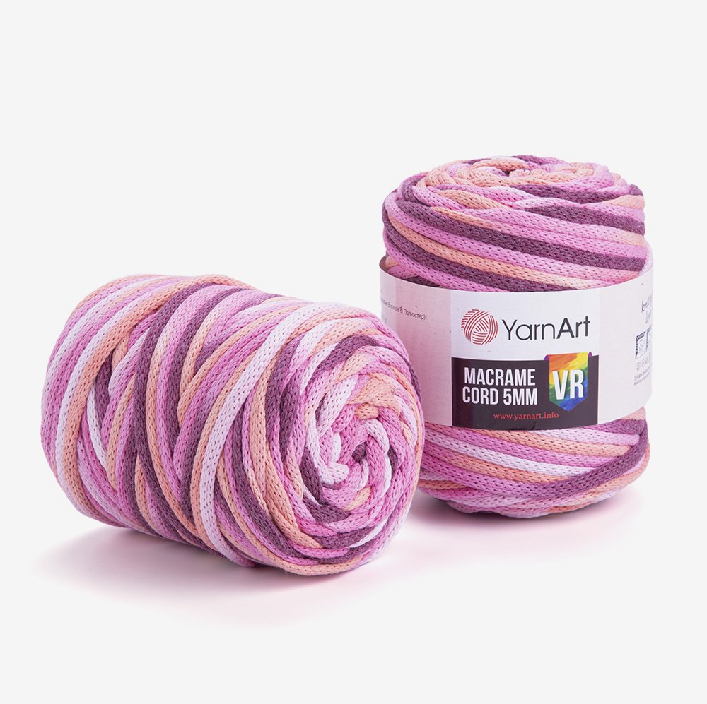 YARNART MACRAME CORD 5 MM VR - MAKROME EL ÖRGÜ İPİ EBRULİ - 911