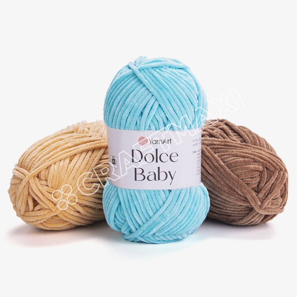 YARNART DOLCE BABY - KADİFE, BEBEK EL ÖRGÜ İPİ