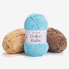 YARNART DOLCE BABY - KADİFE, BEBEK EL ÖRGÜ İPİ