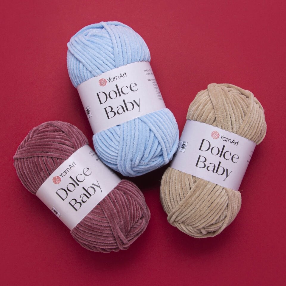 YARNART DOLCE BABY - KADİFE, BEBEK EL ÖRGÜ İPİ