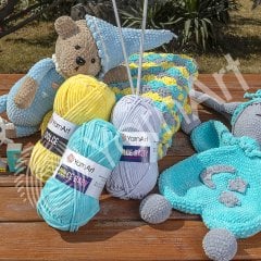 YARNART DOLCE BABY - KADİFE, BEBEK EL ÖRGÜ İPİ SİYAH - 742