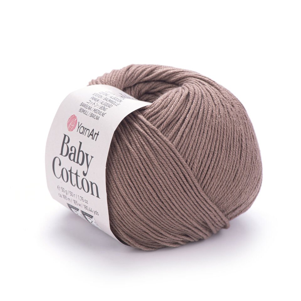 YARNART BABY COTTON - BEBEK EL ÖRGÜ İPİ SÜTLÜ KAHVE - 407