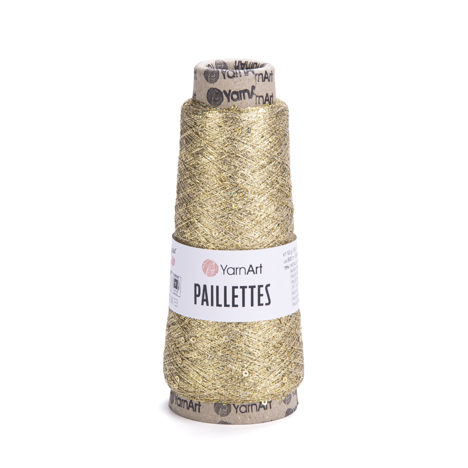 YARNART PAILLETTES - EL ÖRGÜ İPİ ALTIN - 8002