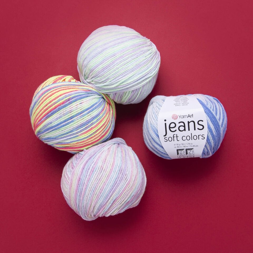 YARNART JEANS SOFT COLORS - EBRULİ EL ÖRGÜ İPİ
