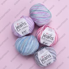 YARNART JEANS SOFT COLORS - EBRULİ EL ÖRGÜ İPİ