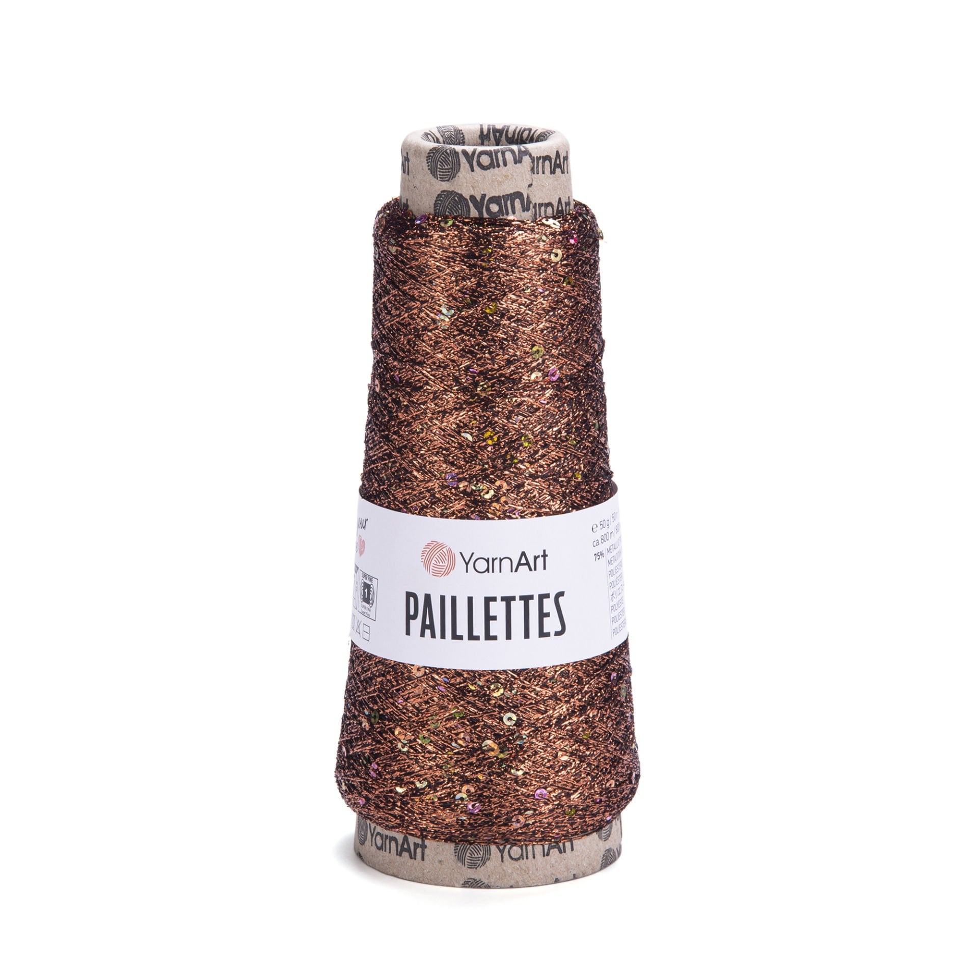 YARNART PAILLETTES - EL ÖRGÜ İPİ BAKIR - 8005