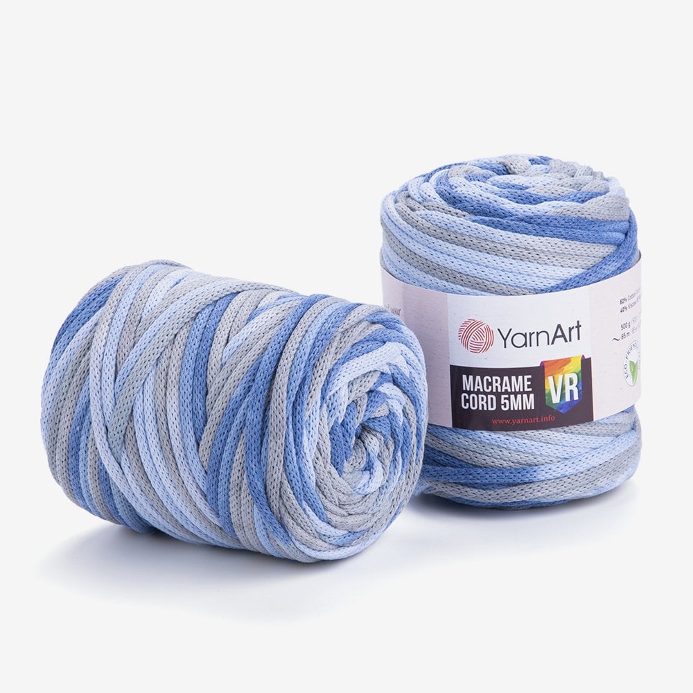 YARNART MACRAME CORD 5 MM VR - MAKROME EL ÖRGÜ İPİ EBRULİ - 916