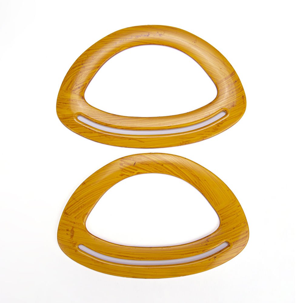 KESİKLİ OVAL D MODEL ÇANTA SAPI 2 ADET AHŞAP