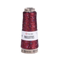 YARNART PAILLETTES - EL ÖRGÜ İPİ KIRMIZI - 8006