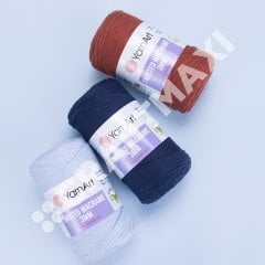 YARNART TWISTED MACRAME 3 MM - MAKROME EL ÖRGÜ İPİ LACİVERT - 784