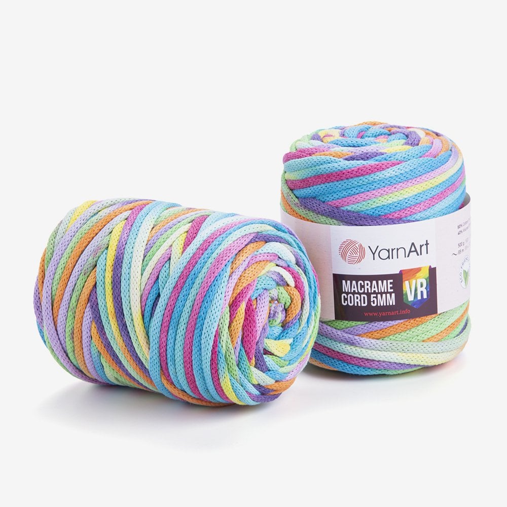 YARNART MACRAME CORD 5 MM VR - MAKROME EL ÖRGÜ İPİ EBRULİ - 919