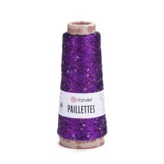 YARNART PAILLETTES - EL ÖRGÜ İPİ MOR - 8009