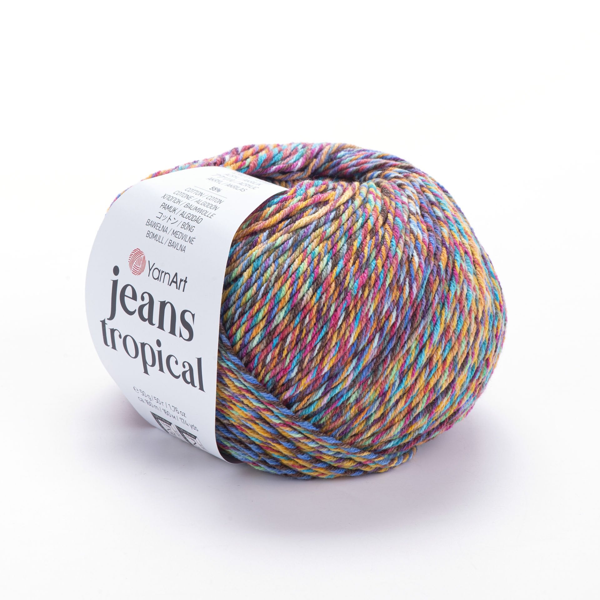 YARNART JEANS TROPICAL - EBRULİ EL ÖRGÜ İPİ EBRULİ - 612