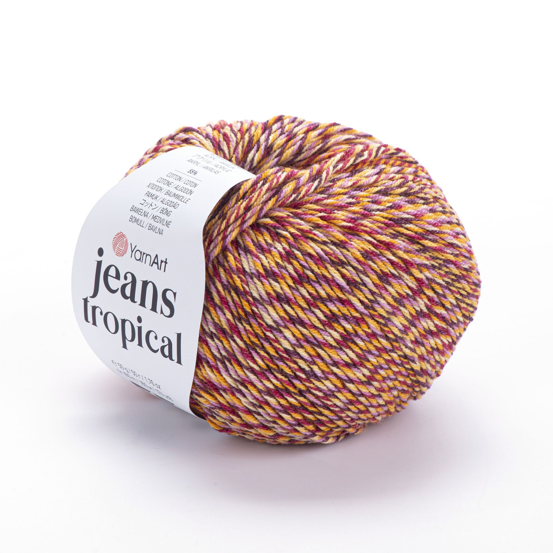 YARNART JEANS TROPICAL - EBRULİ EL ÖRGÜ İPİ EBRULİ - 613