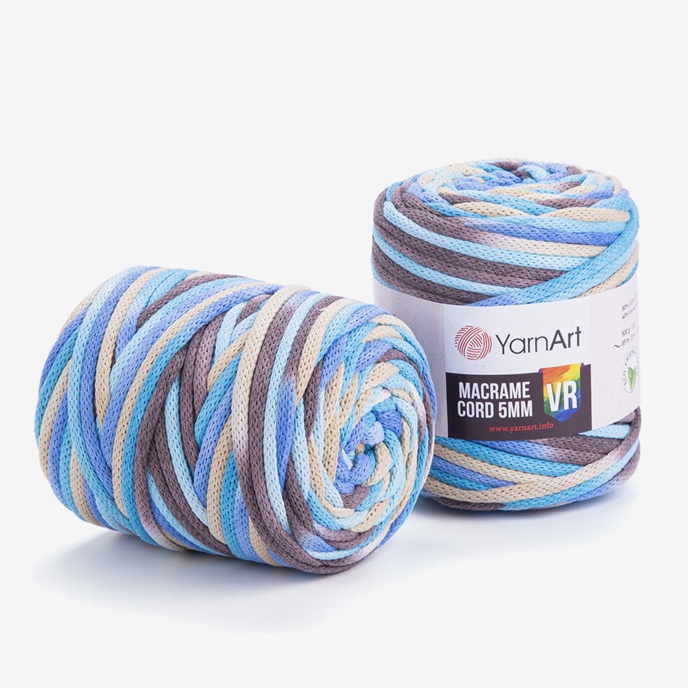 YARNART MACRAME CORD 5 MM VR - MAKROME EL ÖRGÜ İPİ EBRULİ - 921
