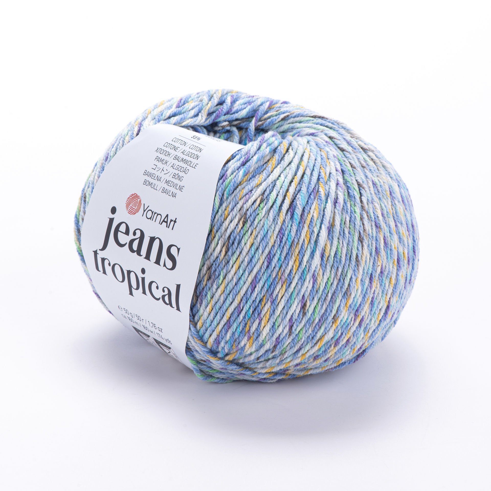 YARNART JEANS TROPICAL - EBRULİ EL ÖRGÜ İPİ EBRULİ - 614