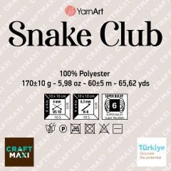 YARNART SNAKE CLUB - EL ÖRGÜ İPİ EBRULİ - 5102