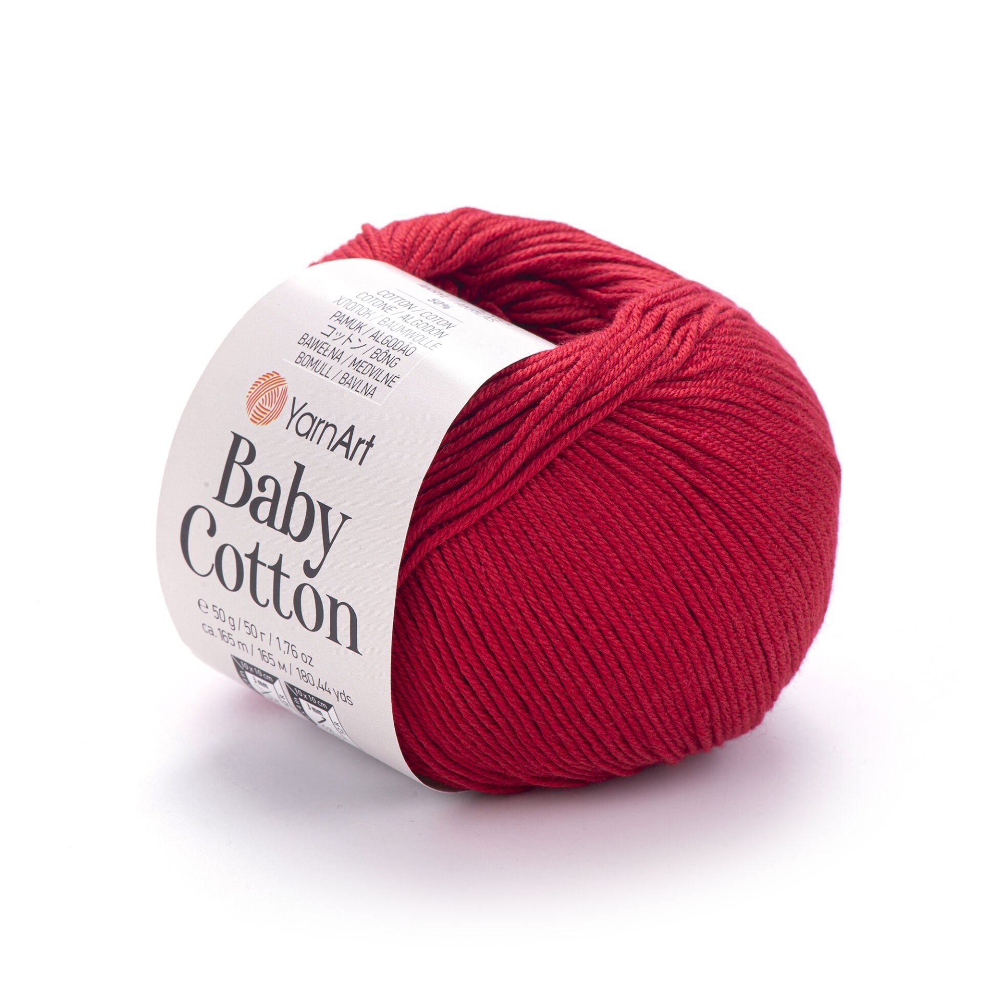YARNART BABY COTTON - BEBEK EL ÖRGÜ İPİ KIRMIZI - 427