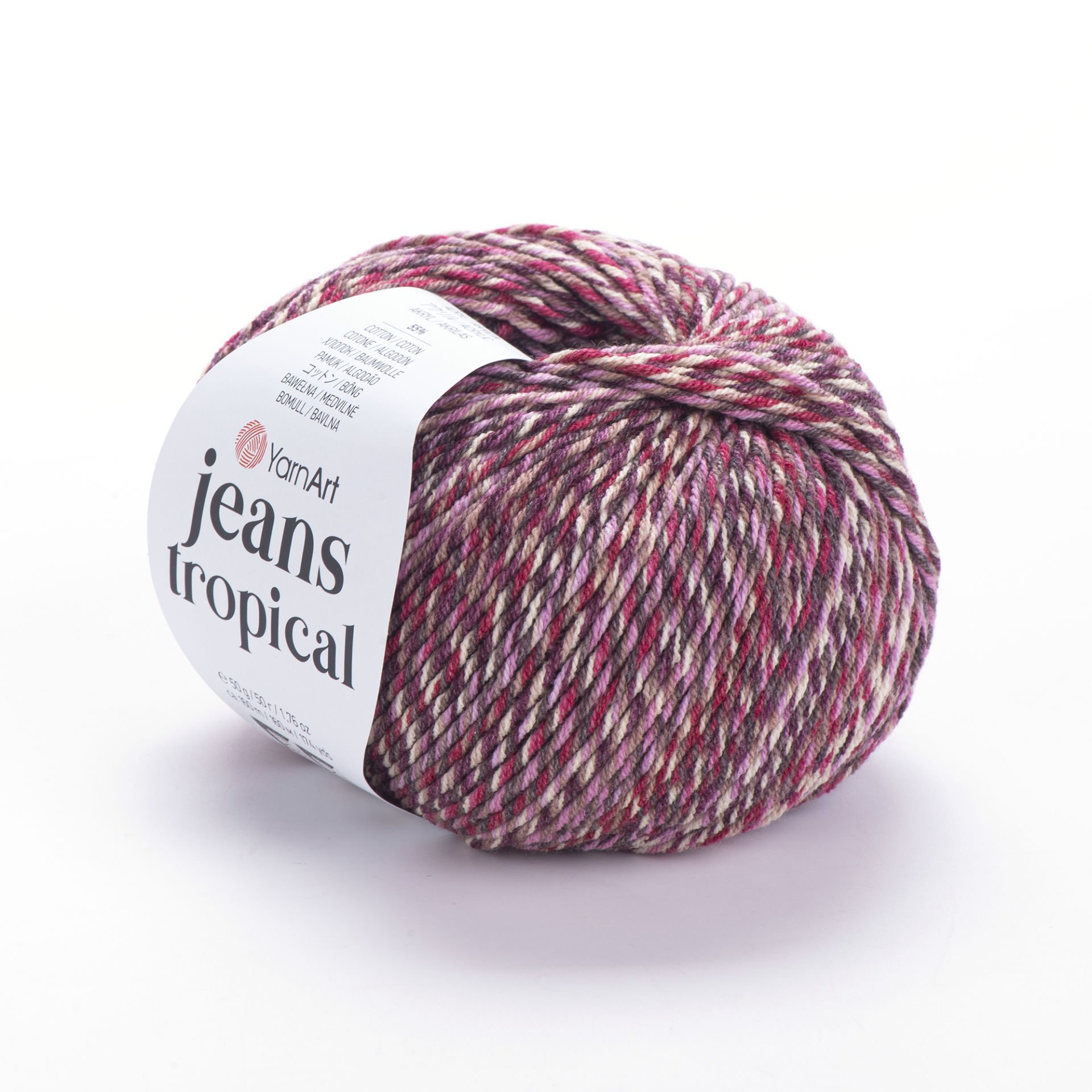 YARNART JEANS TROPICAL - EBRULİ EL ÖRGÜ İPİ EBRULİ - 619