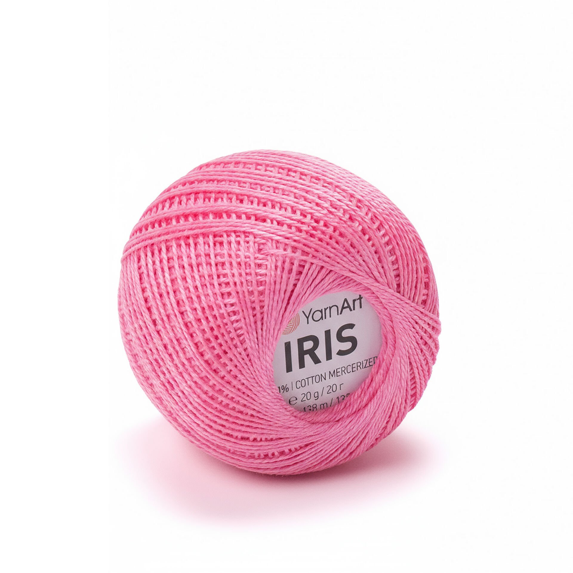 YARNART IRIS - MERSERİZE DANTEL İPİ KOYU PEMBE - 915