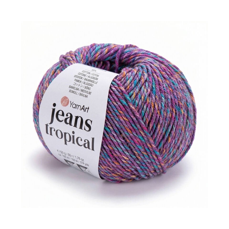 YARNART JEANS TROPICAL - EBRULİ EL ÖRGÜ İPİ EBRULİ - 622