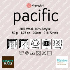 YARNART PACIFIC - EBRULİ EL ÖRGÜ İPİ EBRULİ - 304