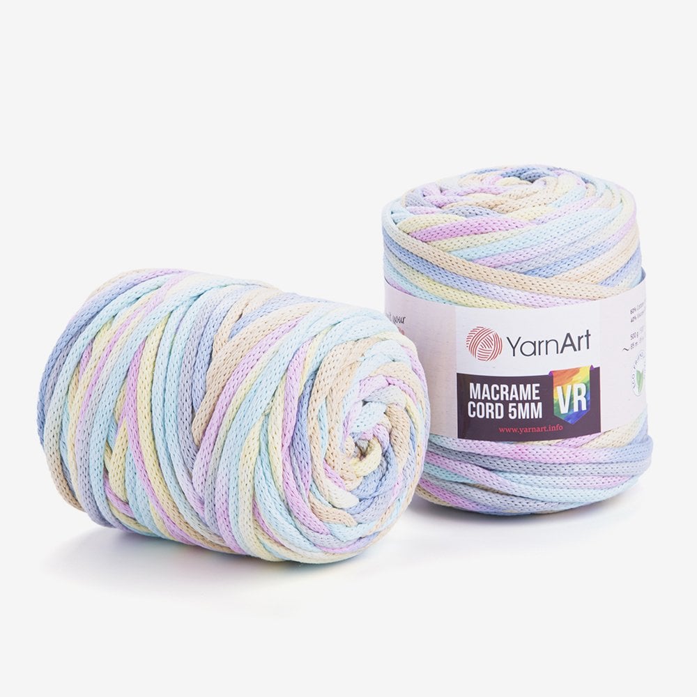 YARNART MACRAME CORD 5 MM VR - MAKROME EL ÖRGÜ İPİ EBRULİ - 929