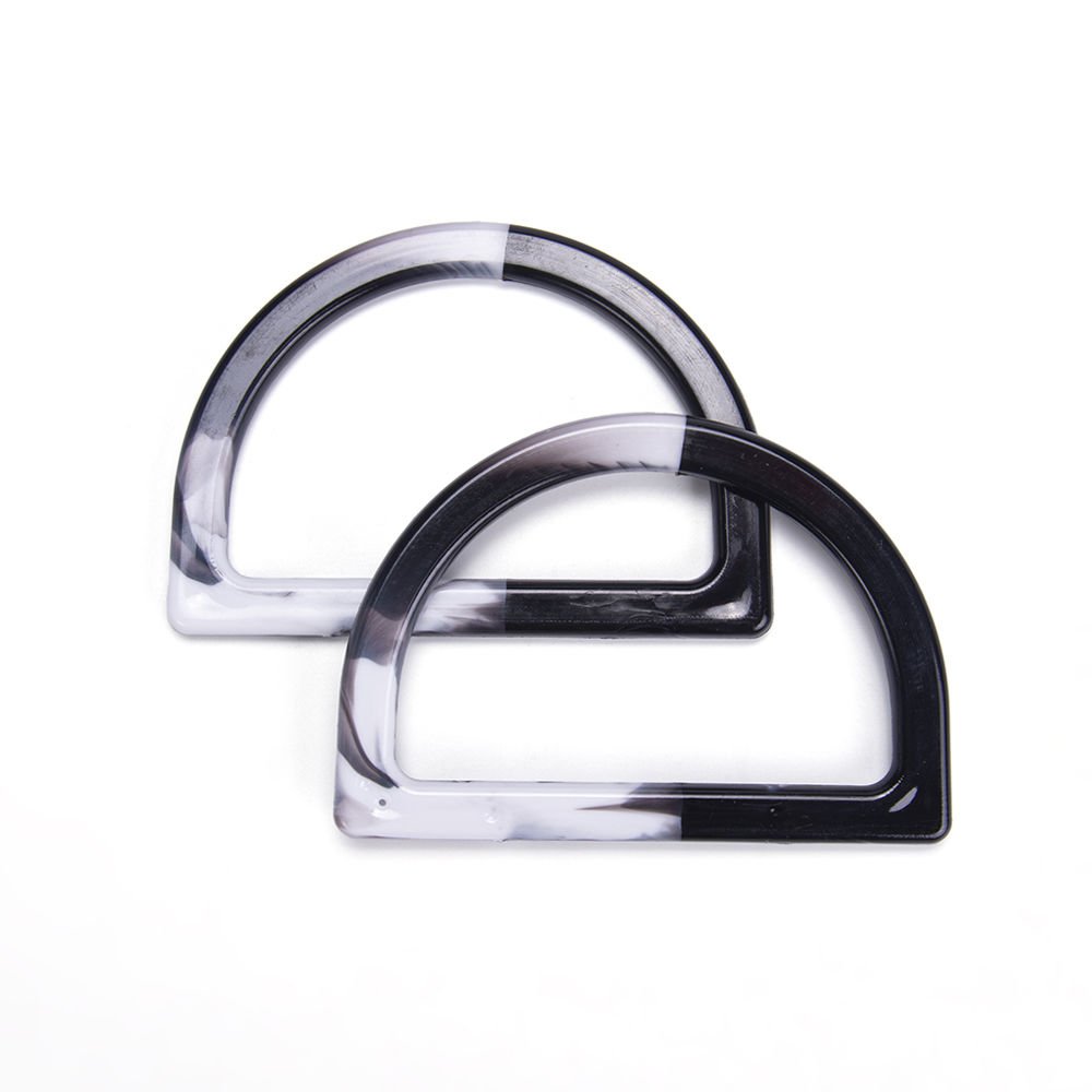 AKRİLİK D MODEL ÇANTA SAPI 2 ADET SİYAH