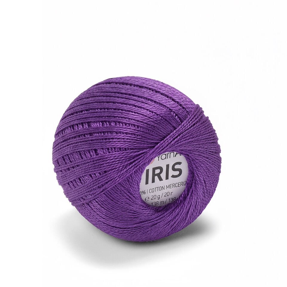 YARNART IRIS - MERSERİZE DANTEL İPİ MOR - 919