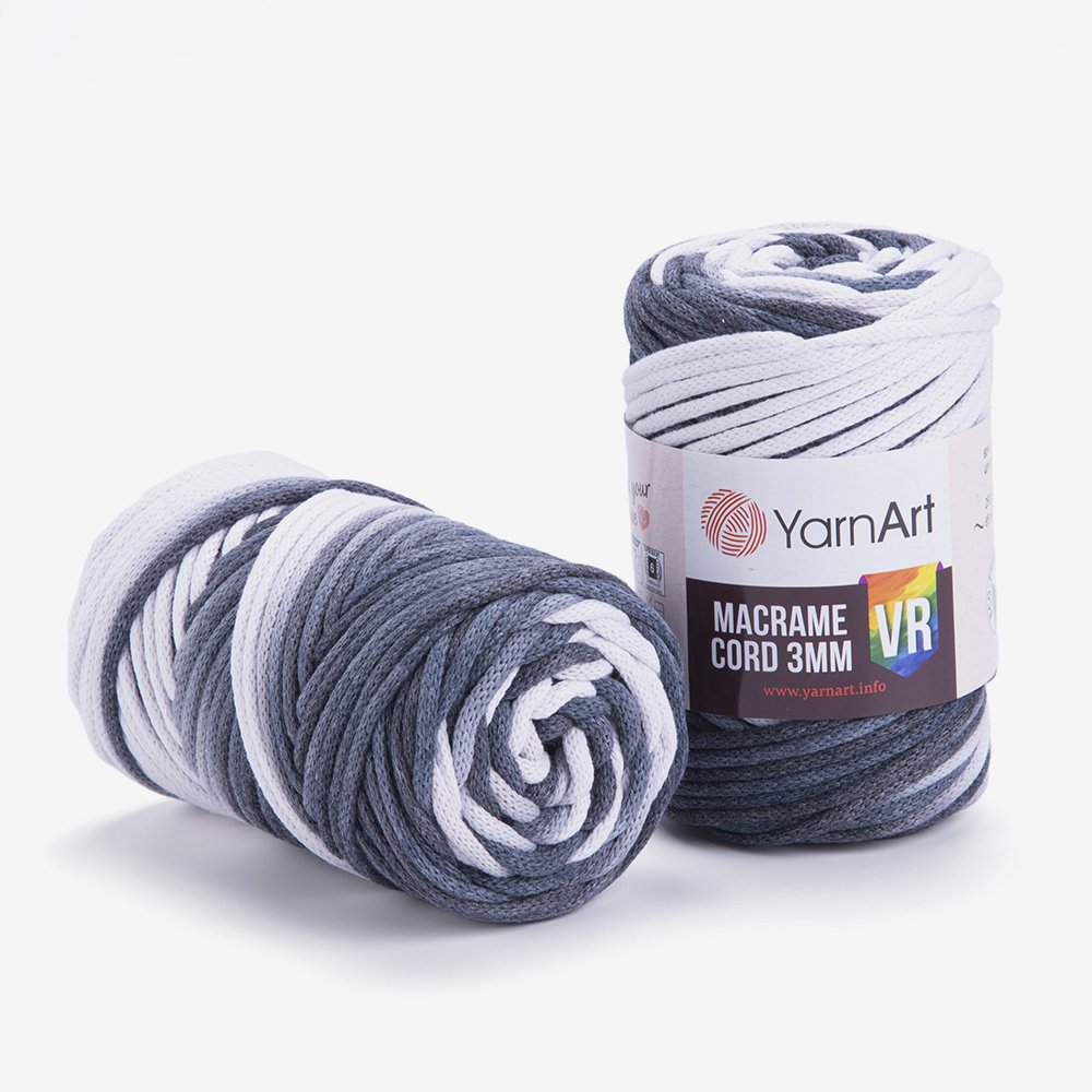 YARNART MACRAME CORD 3 MM VR - MAKROME EL ÖRGÜ İPİ EBRULİ - 910
