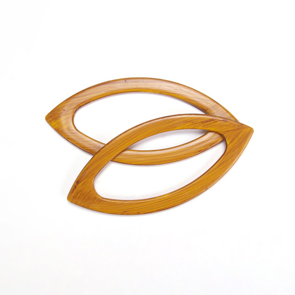 MEKİK MODEL ÇANTA SAPI 2 ADET AHŞAP