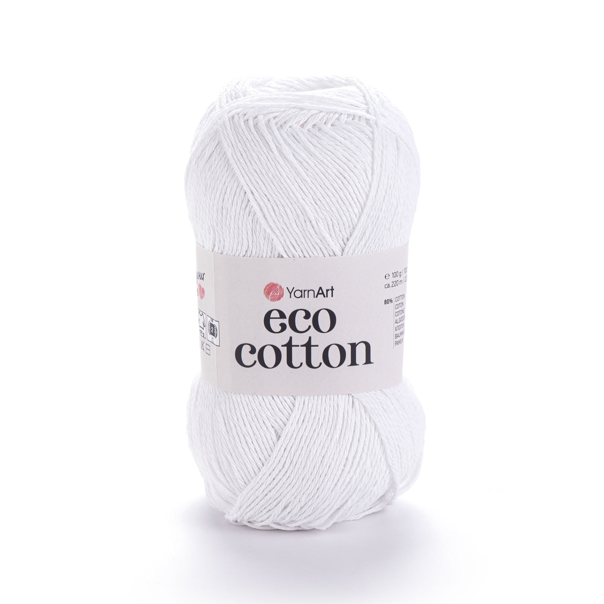 YARNART ECO COTTON - EL ÖRGÜ İPİ BEYAZ - 760