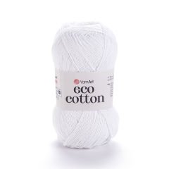 YARNART ECO COTTON - EL ÖRGÜ İPİ BEYAZ - 760