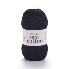 YARNART ECO COTTON - EL ÖRGÜ İPİ SİYAH - 761