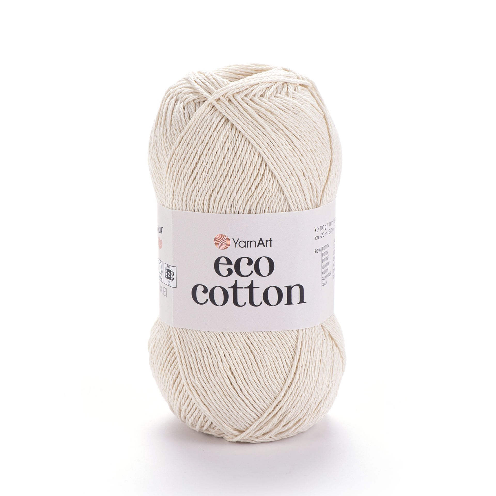 YARNART ECO COTTON - EL ÖRGÜ İPİ KREM - 762