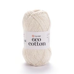 YARNART ECO COTTON - EL ÖRGÜ İPİ KREM - 762