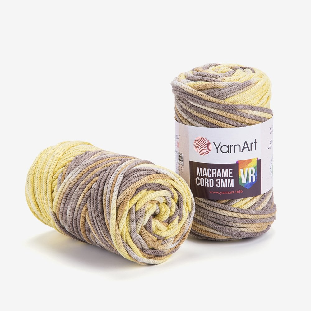 YARNART MACRAME CORD 3 MM VR - MAKROME EL ÖRGÜ İPİ EBRULİ - 914