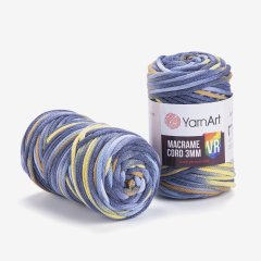 YARNART MACRAME CORD 3 MM VR - MAKROME EL ÖRGÜ İPİ EBRULİ - 915