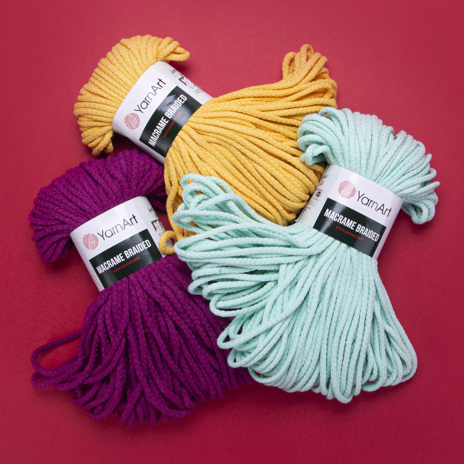 YARNART MACRAME BRAIDED - MAKROME EL ÖRGÜ İPİ